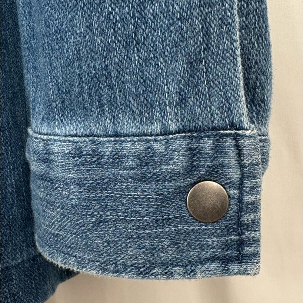 DG2 Diana Gilman Blue Jean Anorak Jacket with Pockets, 1X - Picture 8 of 9